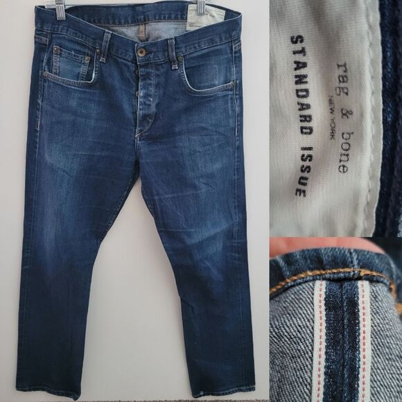 Rag & Bone SELVEDGE Men's Standard Issue Jeans 34 - Picture 1 of 8